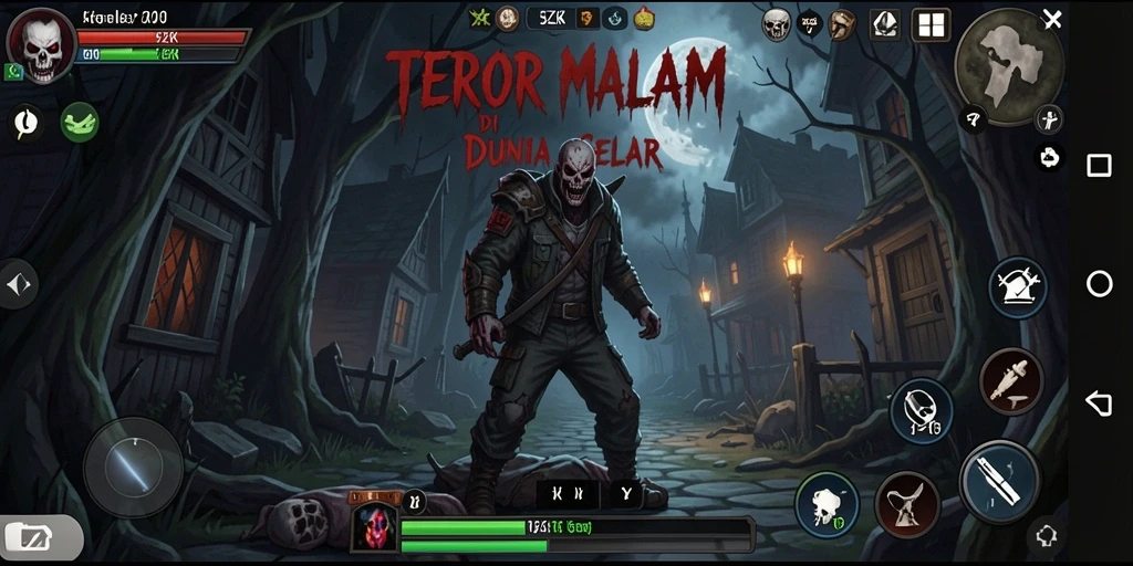 Tampilan gameplay 5ZK yang menegangkan di lokasi angker.