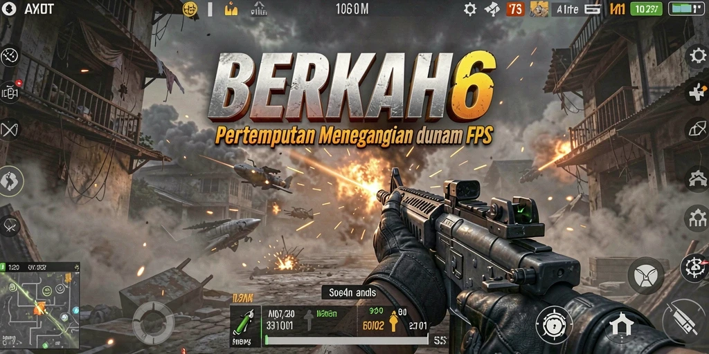 Tangkapan layar menampilkan aksi seru dalam game FPS.