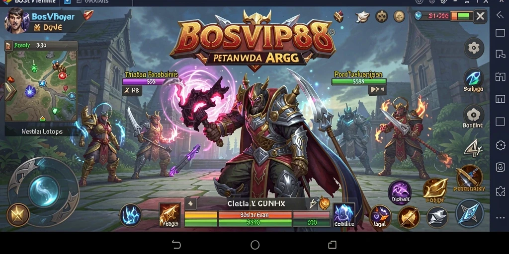 Tangkapan layar menunjukkan aksi pertarungan seru dalam <strong>BOSVIP88</strong> dengan grafis yang menawan.