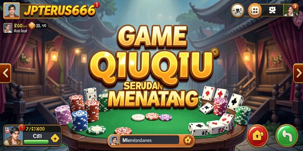 Screenshot gameplay JPTERUS66 menunjukkan momen seru bermain QiuQiu.