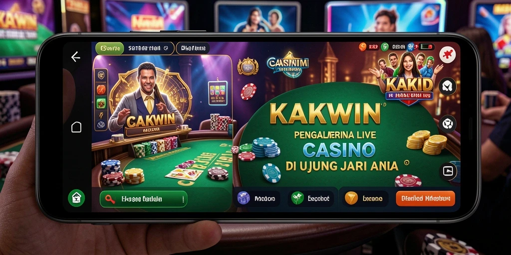Tampilan menarik gameplay KAKWIN di Live Casino dengan dealer profesional.