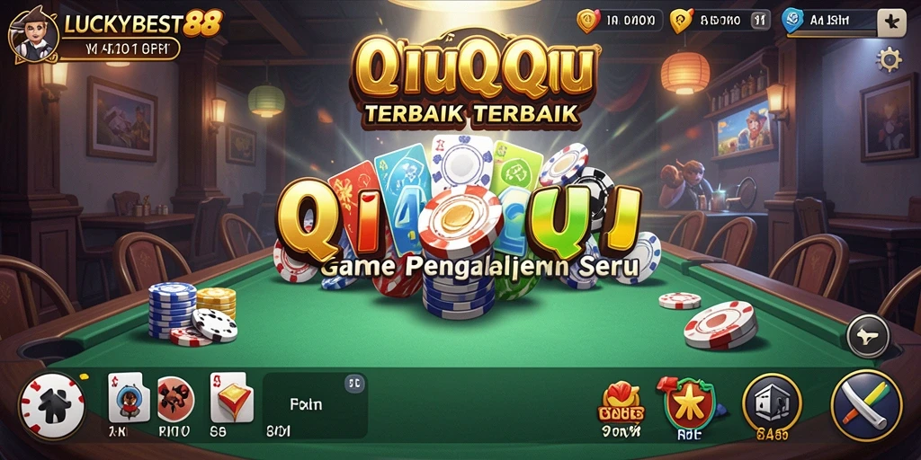 Tampilan gameplay QiuQiu yang seru dan interaktif