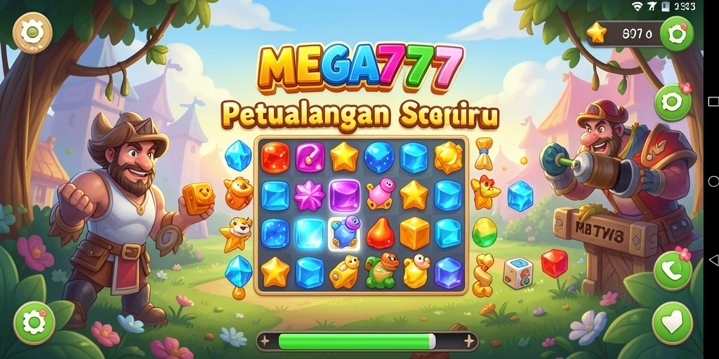 Gameplay seru di MEGA777 menciptakan pengalaman Match-3 yang menyenangkan.