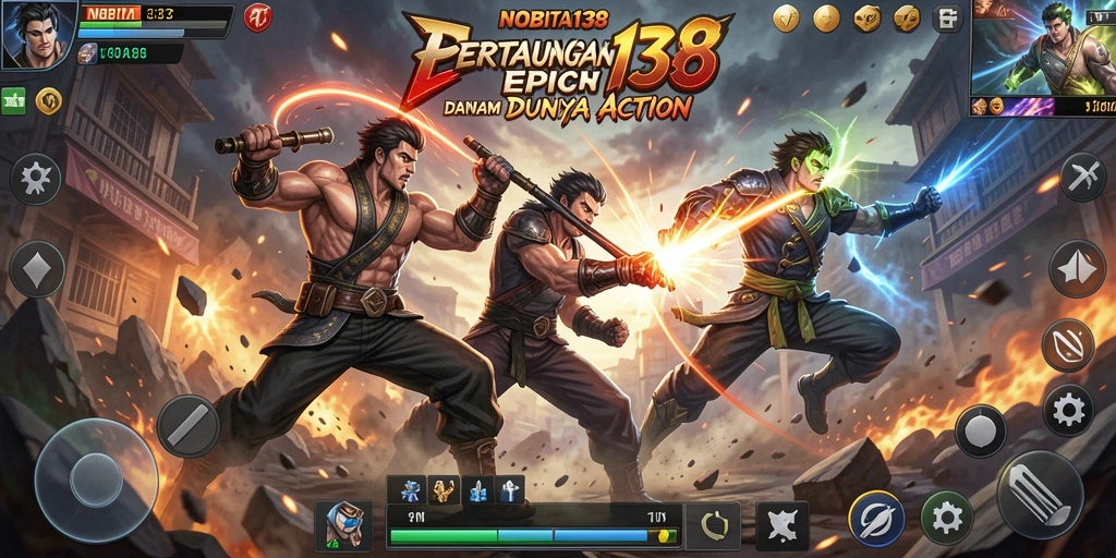 Tampilan aksi mendebarkan dalam gameplay NOBITA138 yang penuh tantangan.