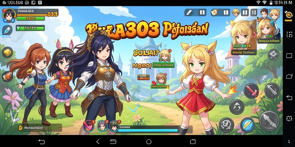 Tampilan action seru dalam gameplay PULSA303 anime.